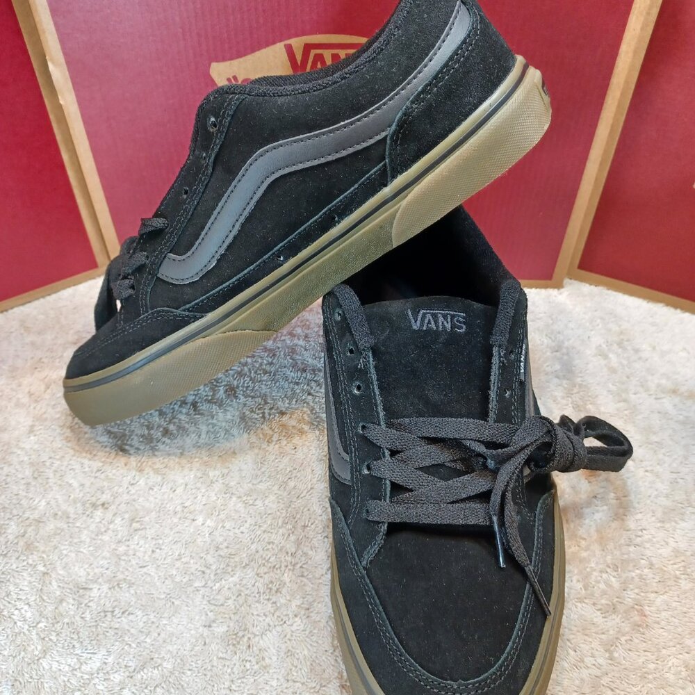 Vans Men's 9.5/Women's 11 Bearcat Black/Dark Gum VN000DT239L New - Picture 5 of 12